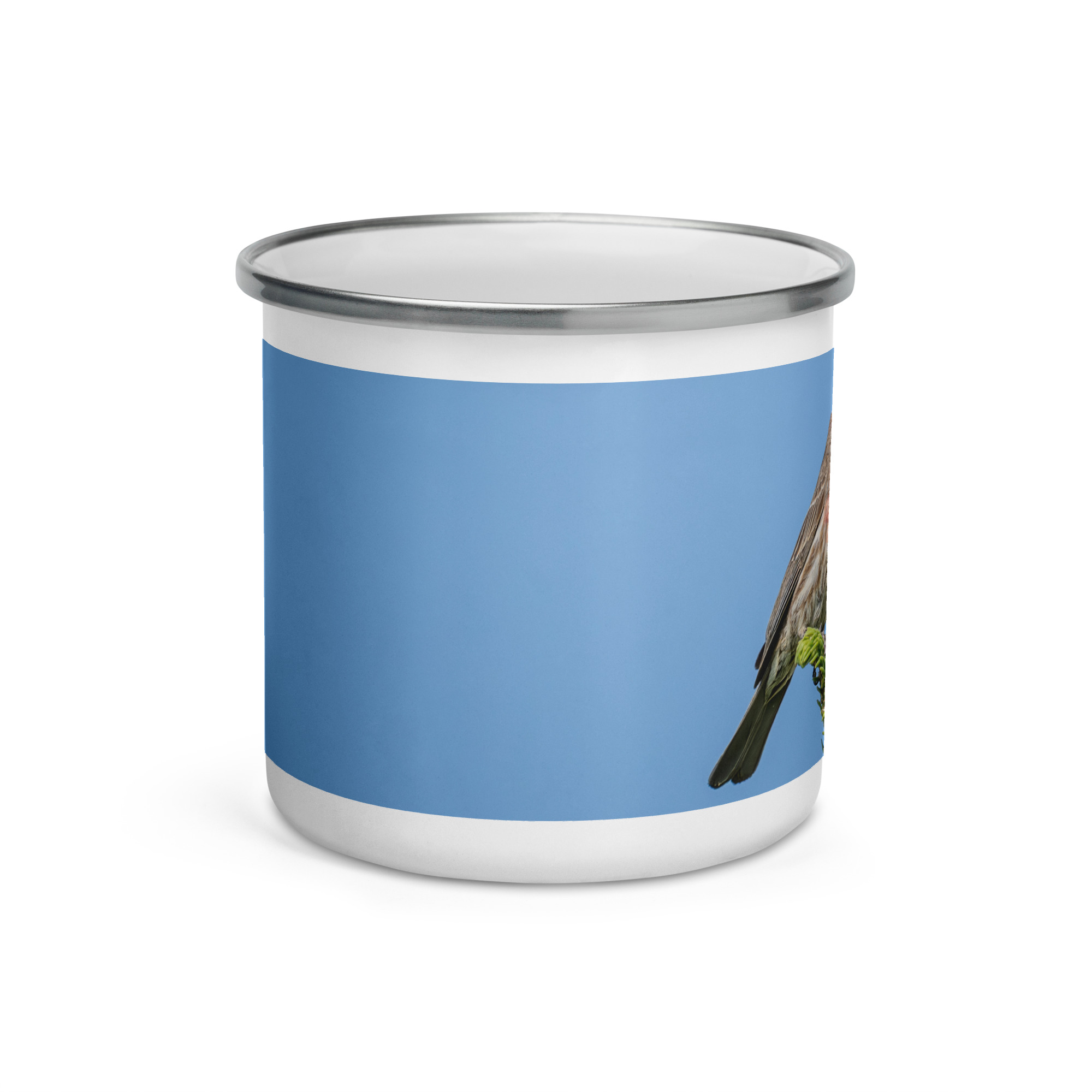 Male House Finch! Enamel Mug - Image 2