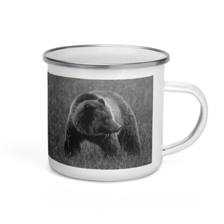 Grizzley bear on Alert! Enamel Mug