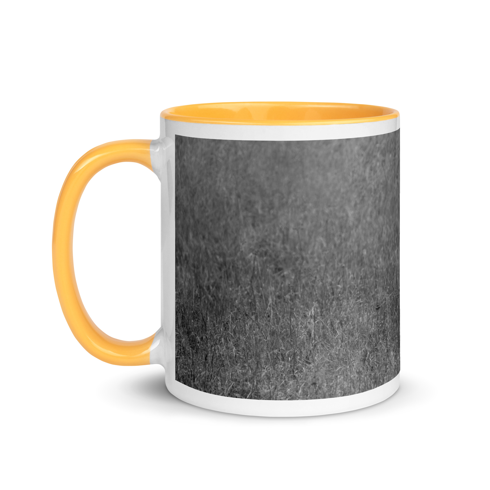 Grizzley bear on Alert! Mug with Color Inside - Image 24