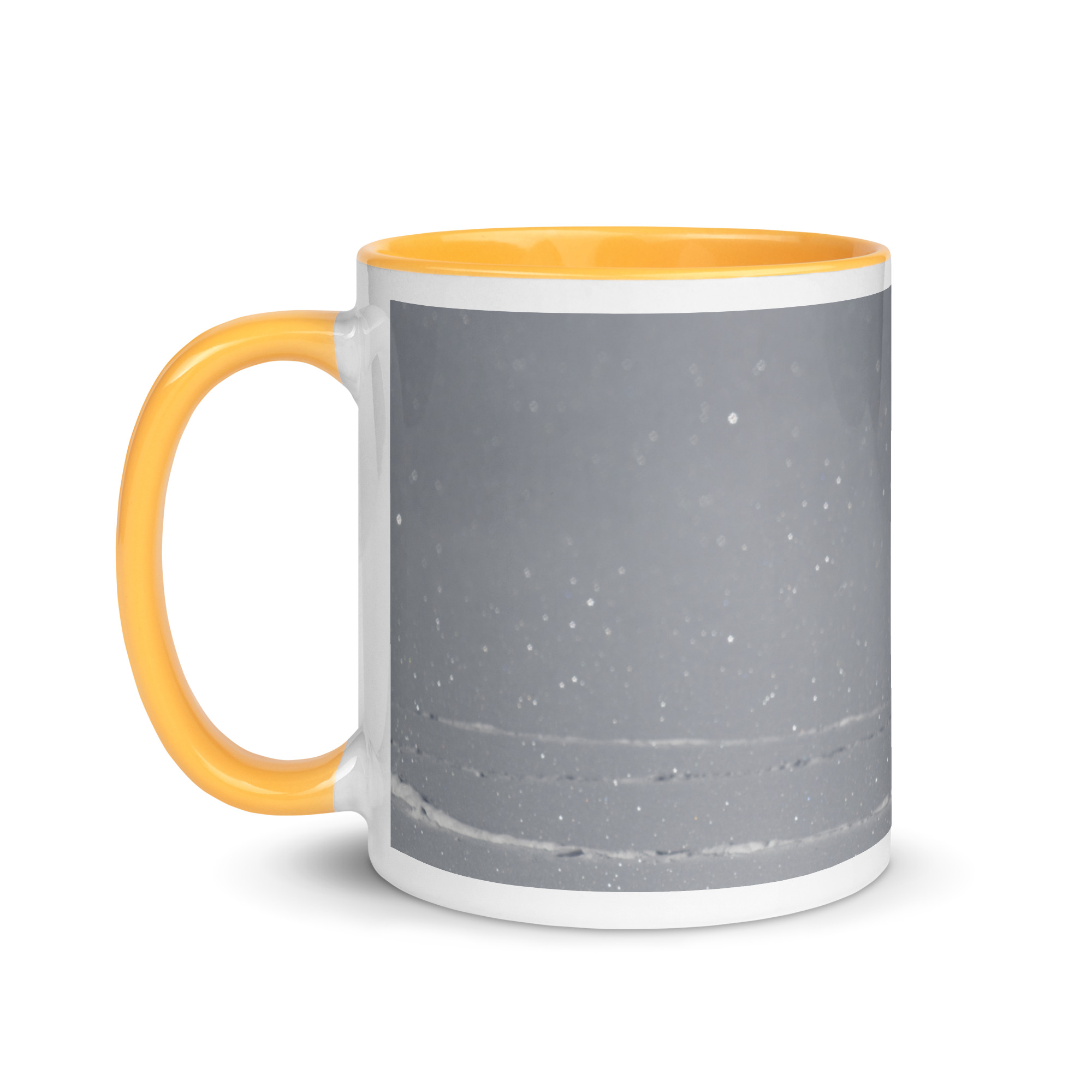Bald eagle hunting in snow! Mug with Color Inside - Image 24