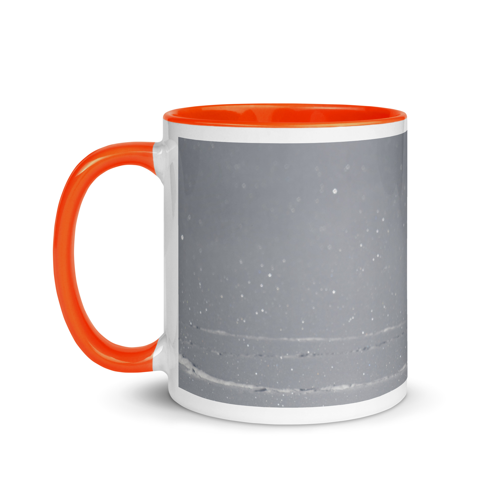 Bald eagle hunting in snow! Mug with Color Inside - Image 15