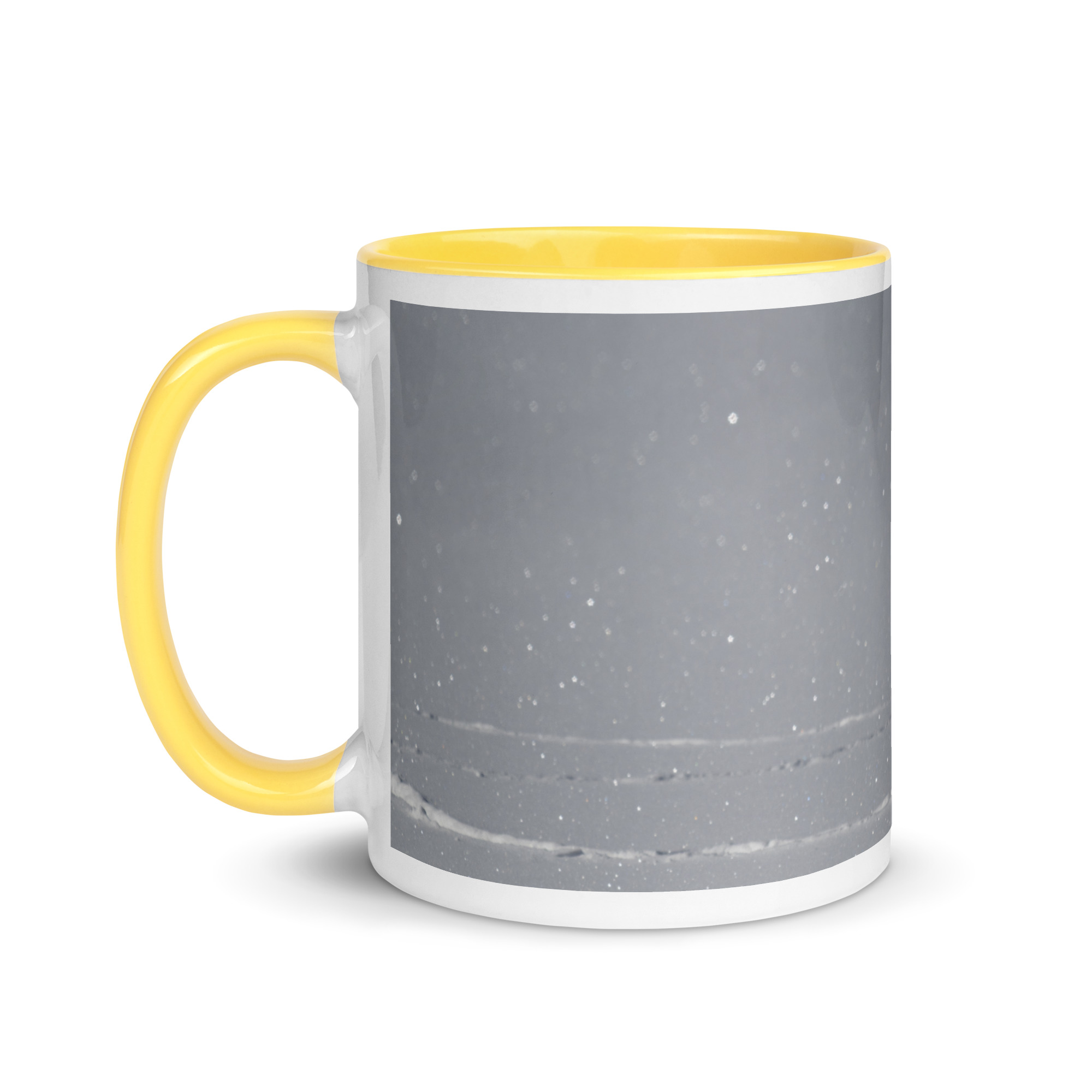 Bald eagle hunting in snow! Mug with Color Inside - Image 30