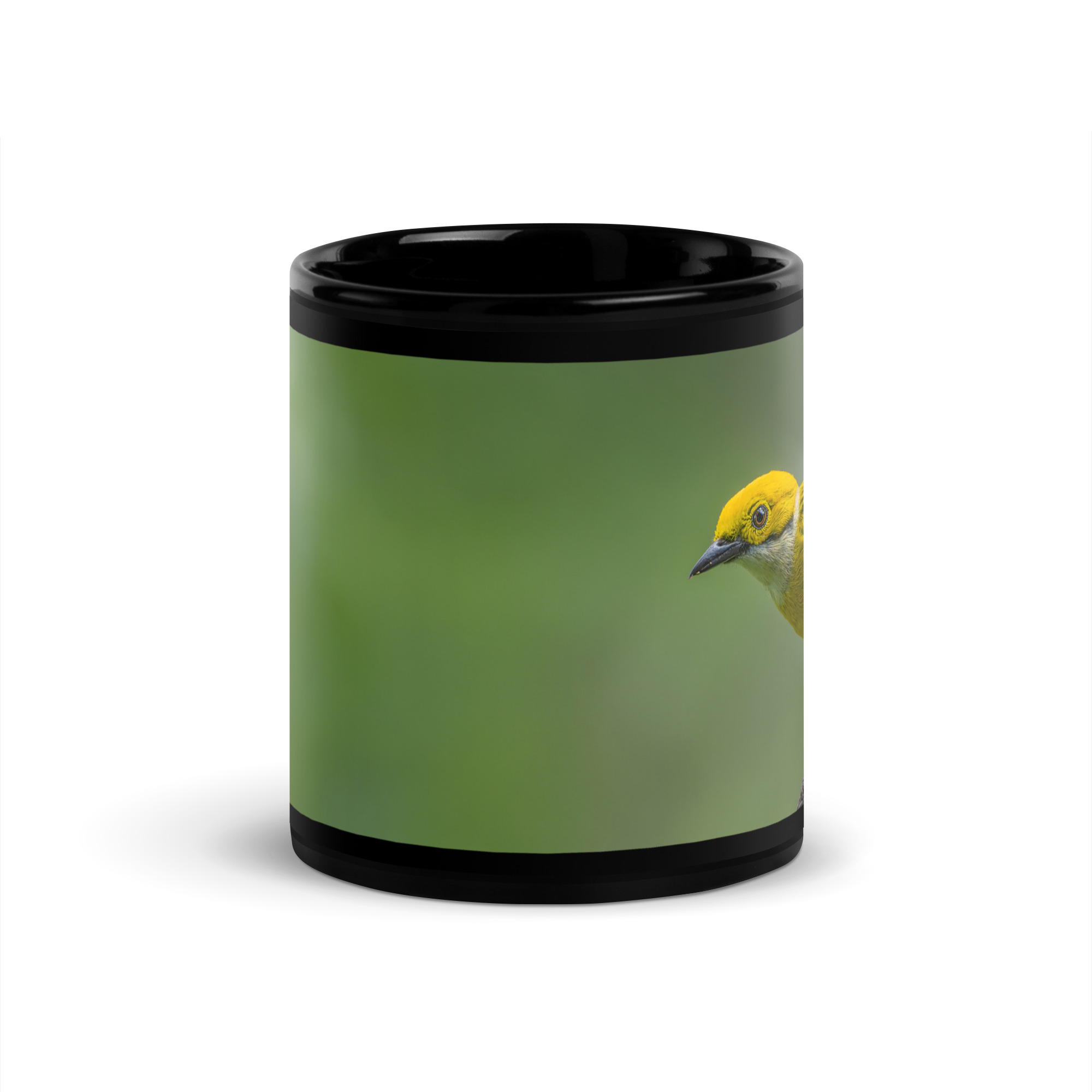 Silver-throated tanager! Black Glossy Mug - Image 3