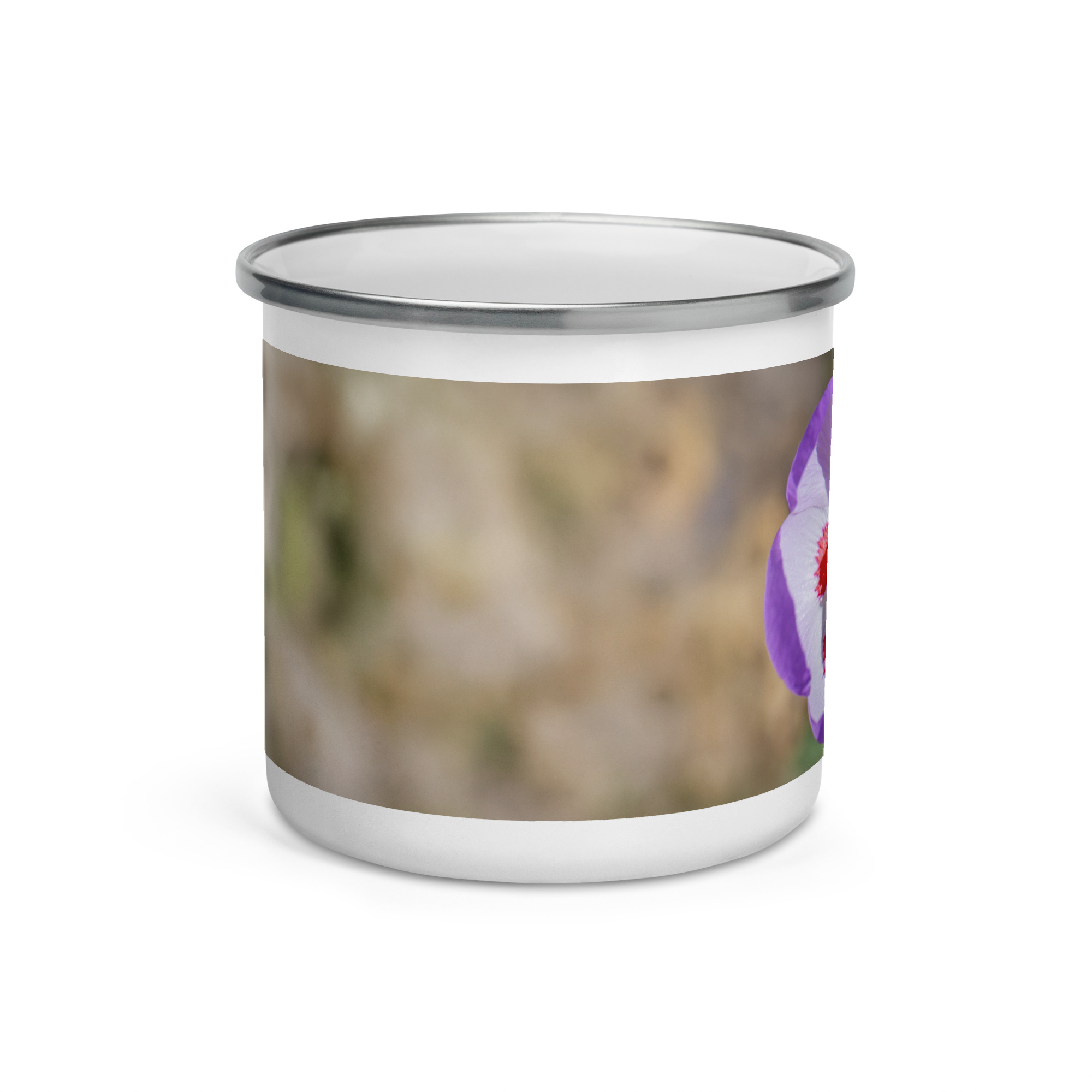 Desert five-spot in bloom! Enamel Mug - Image 2