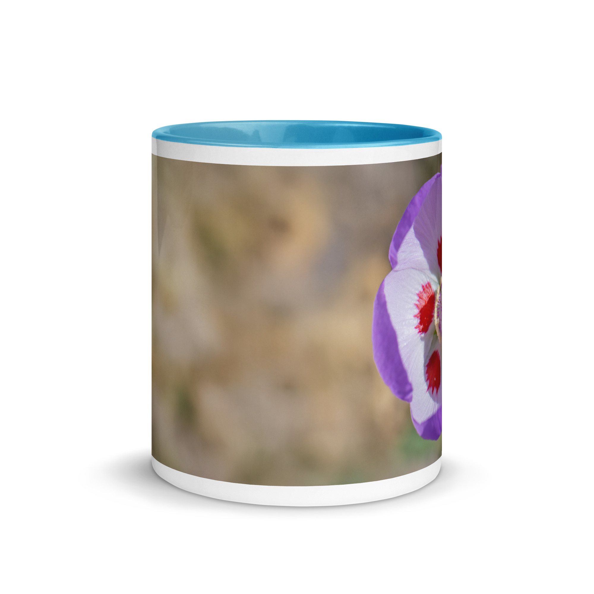Desert five-spot in bloom! Mug with Color Inside - Image 17