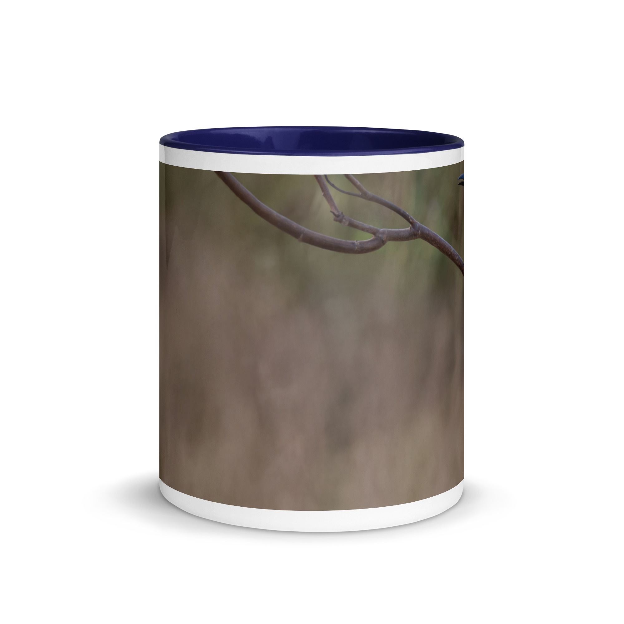 Turquoise-browed motmot! Mug with Color Inside - Image 6