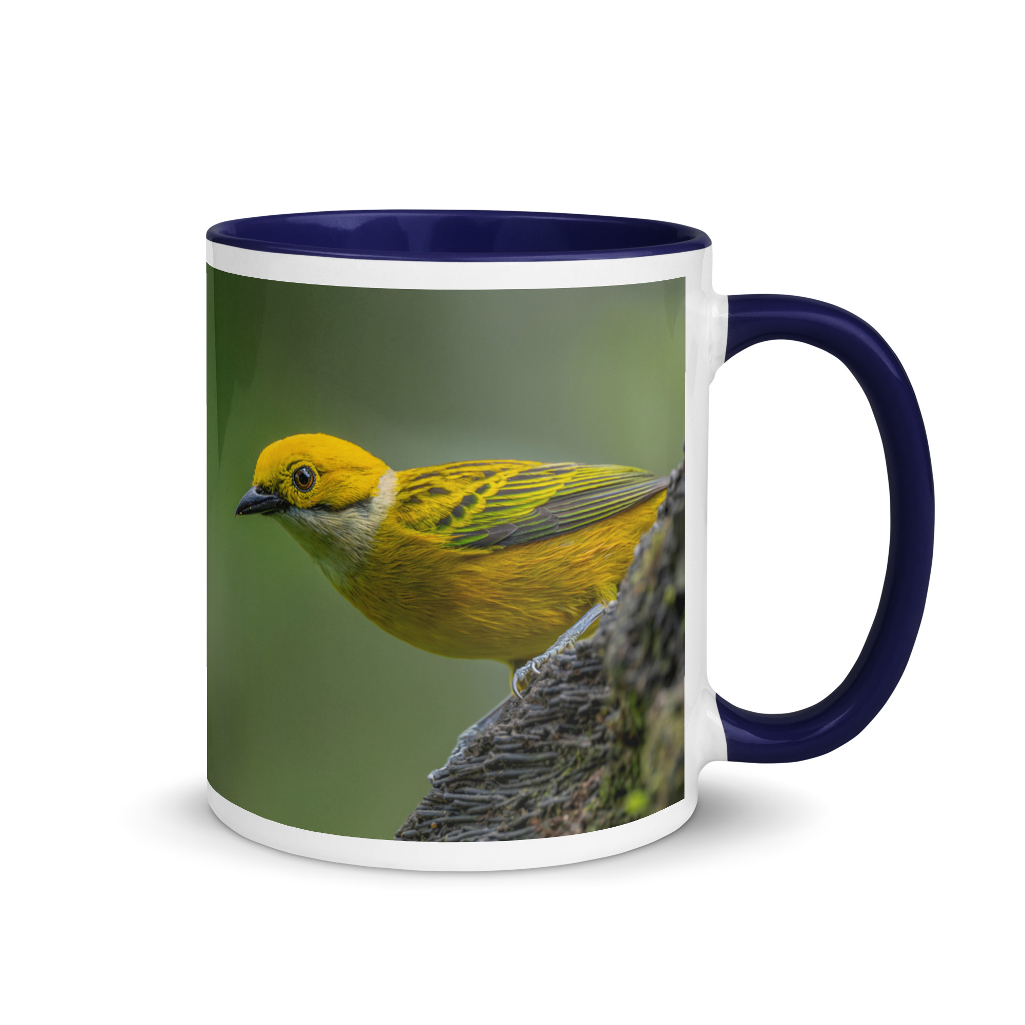 Silver-throated tanager! Mug with Color Inside - Image 5