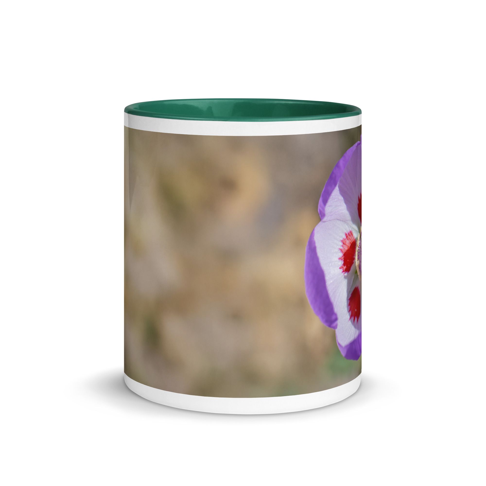 Desert five-spot in bloom! Mug with Color Inside - Image 11