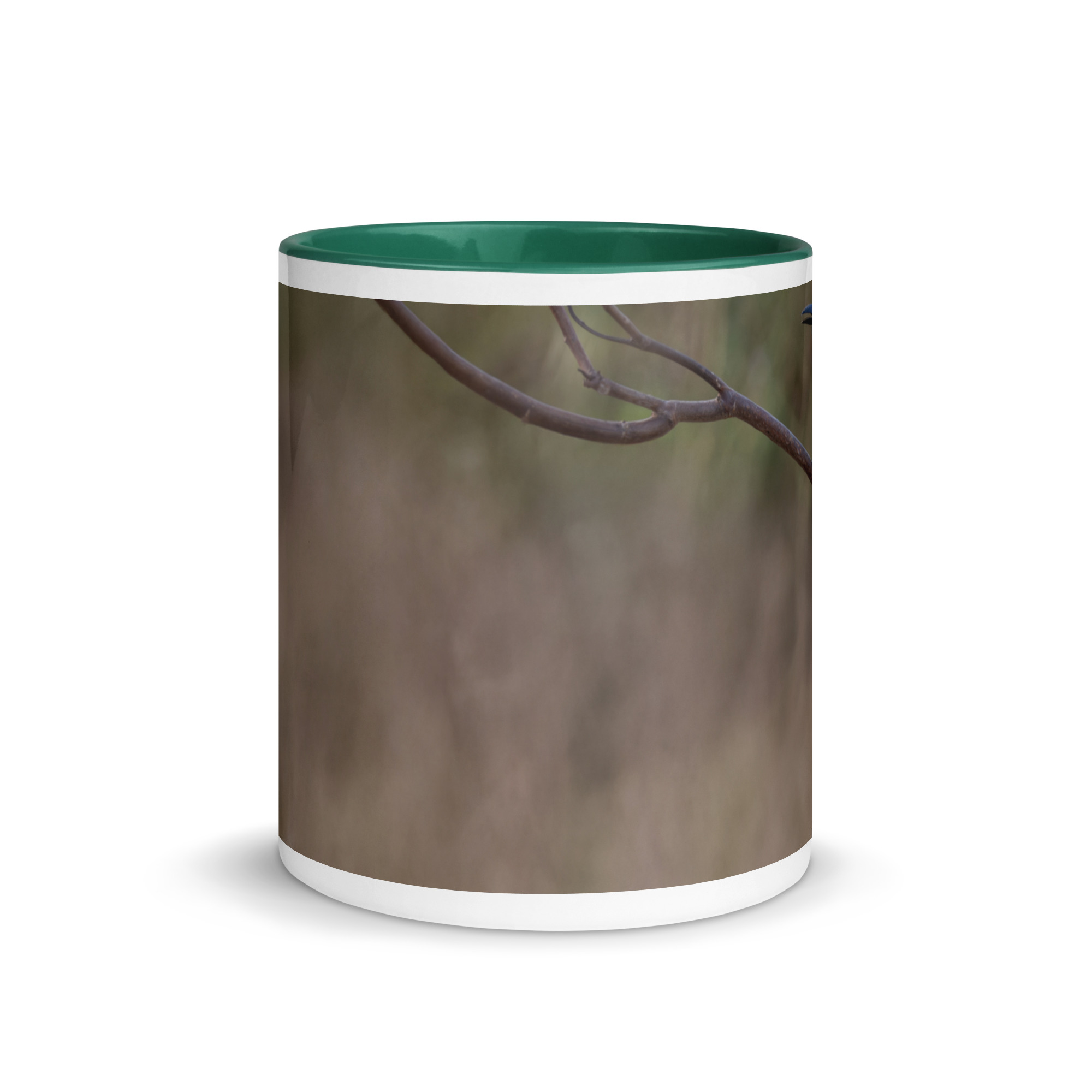 Turquoise-browed motmot! Mug with Color Inside - Image 11