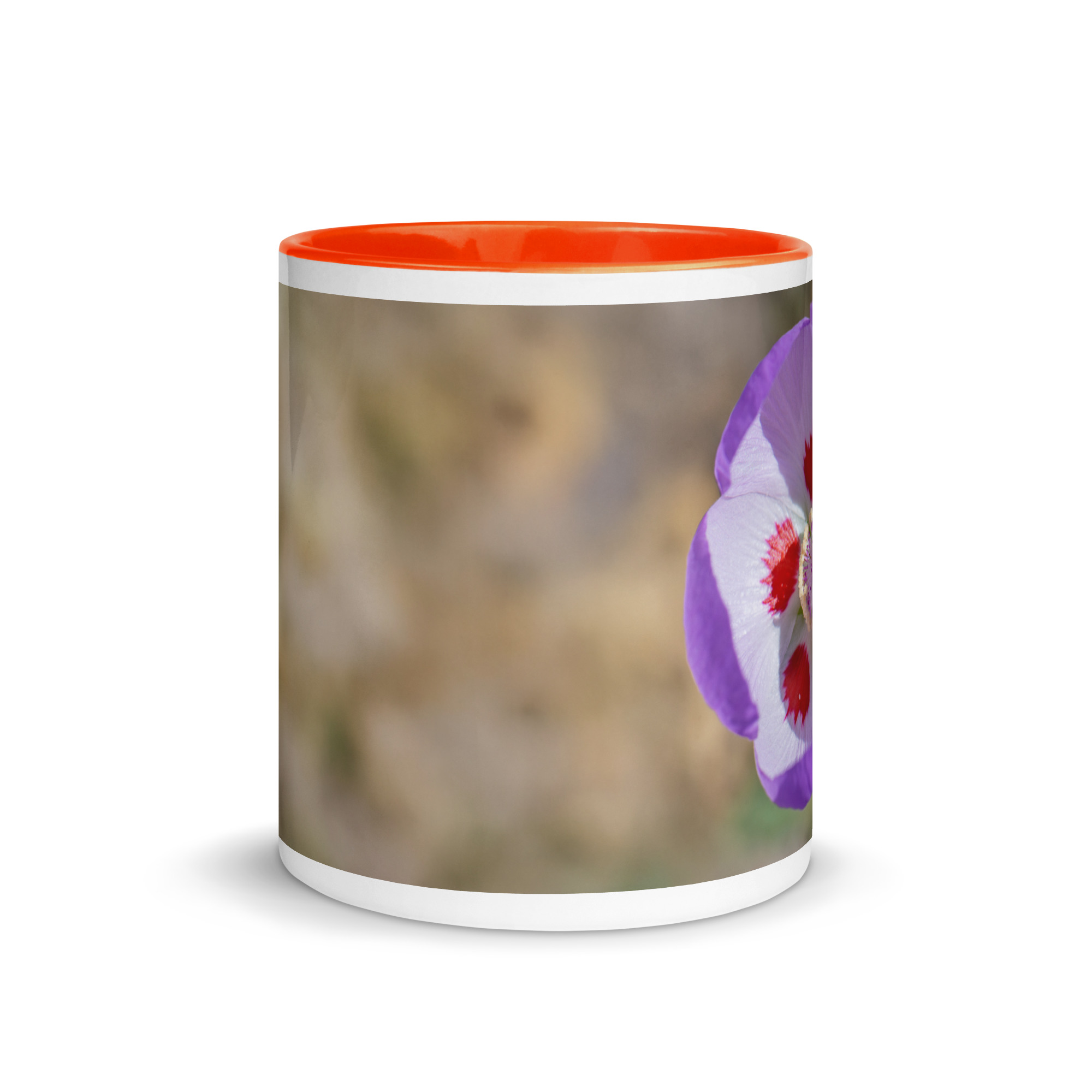 Desert five-spot in bloom! Mug with Color Inside - Image 14