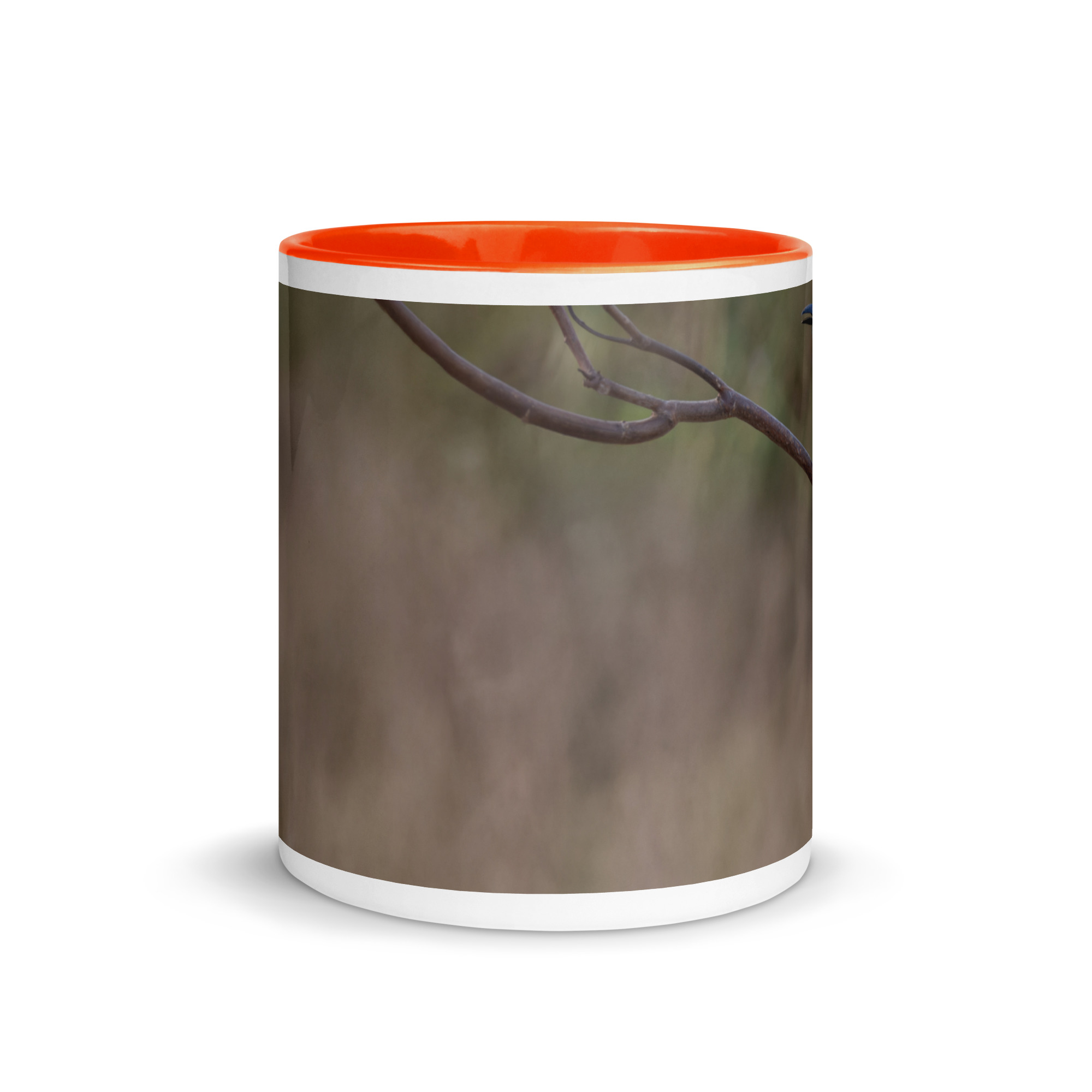 Turquoise-browed motmot! Mug with Color Inside - Image 14