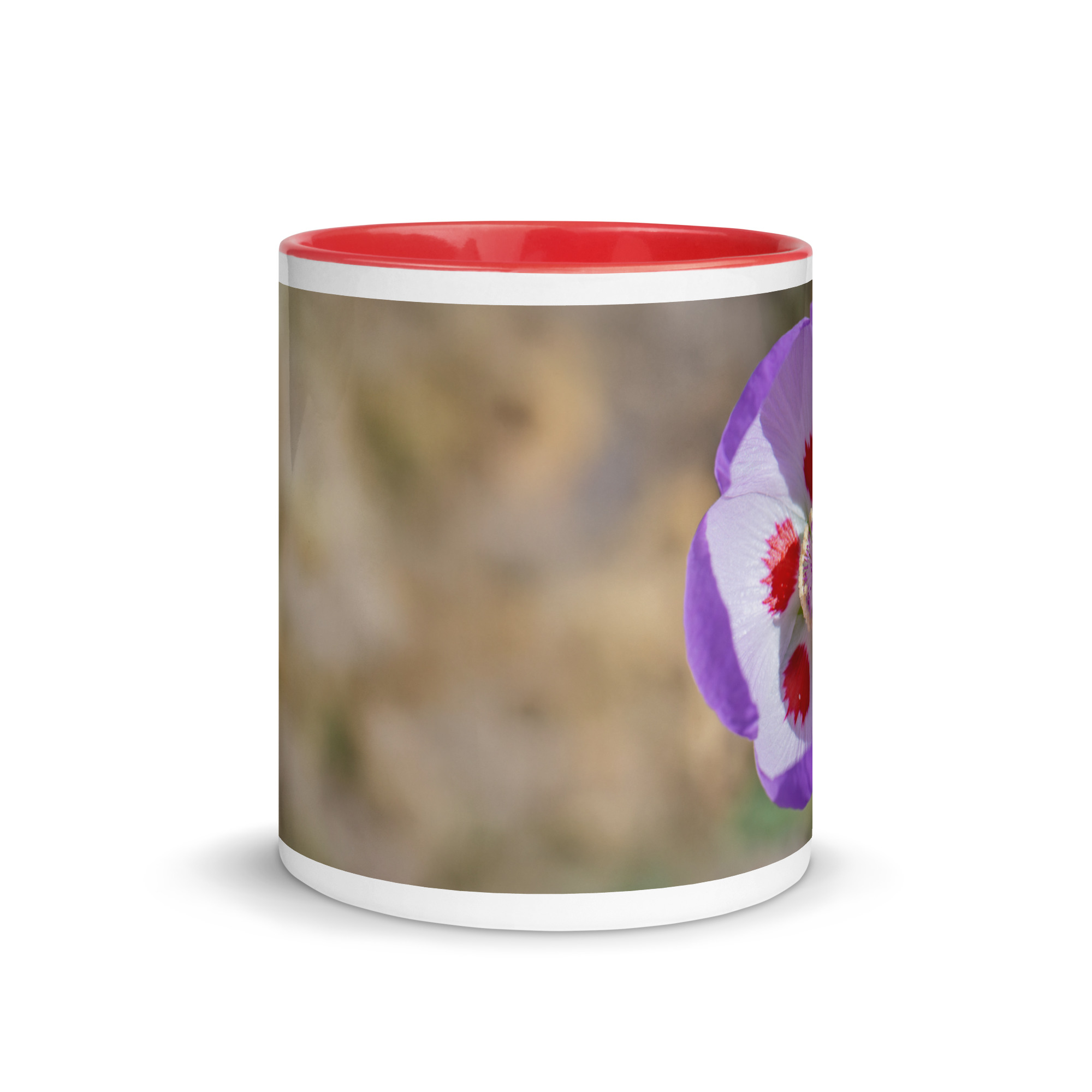 Desert five-spot in bloom! Mug with Color Inside - Image 8