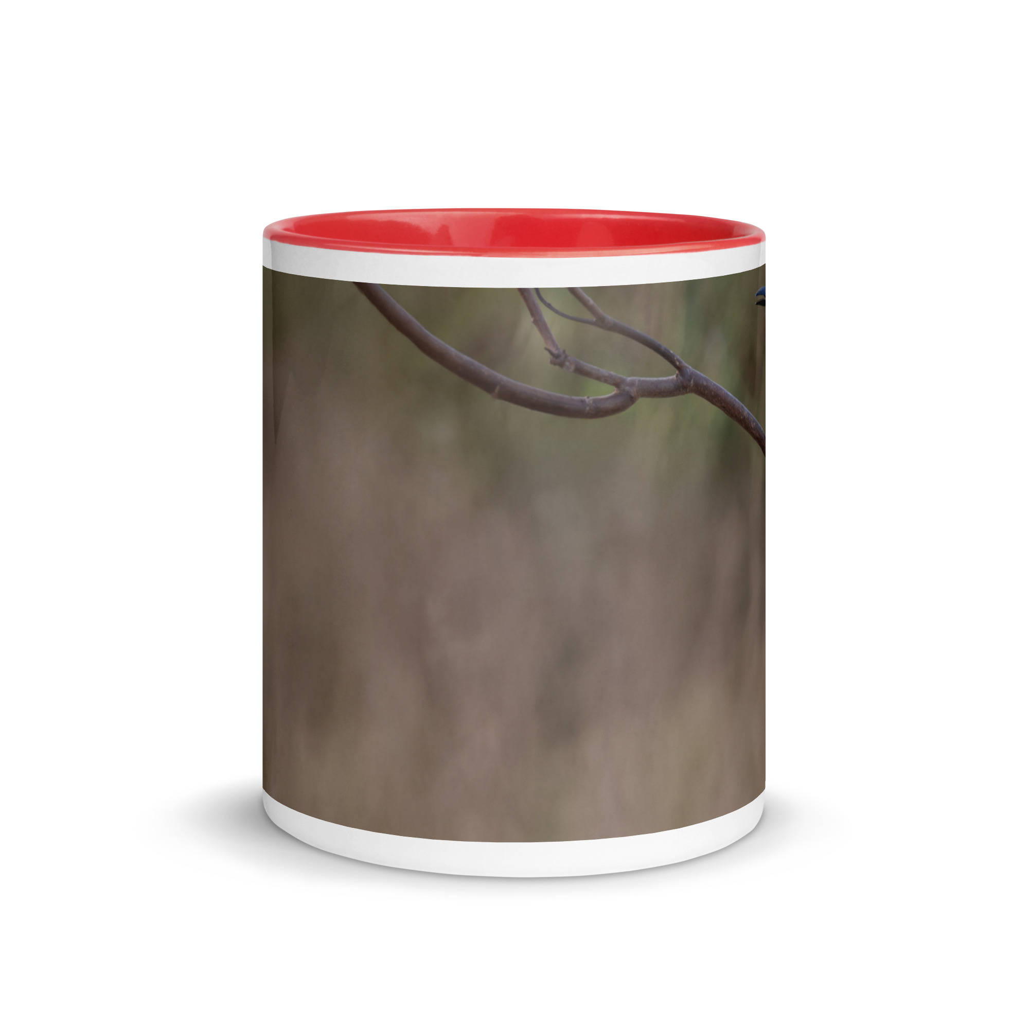 Turquoise-browed motmot! Mug with Color Inside - Image 8