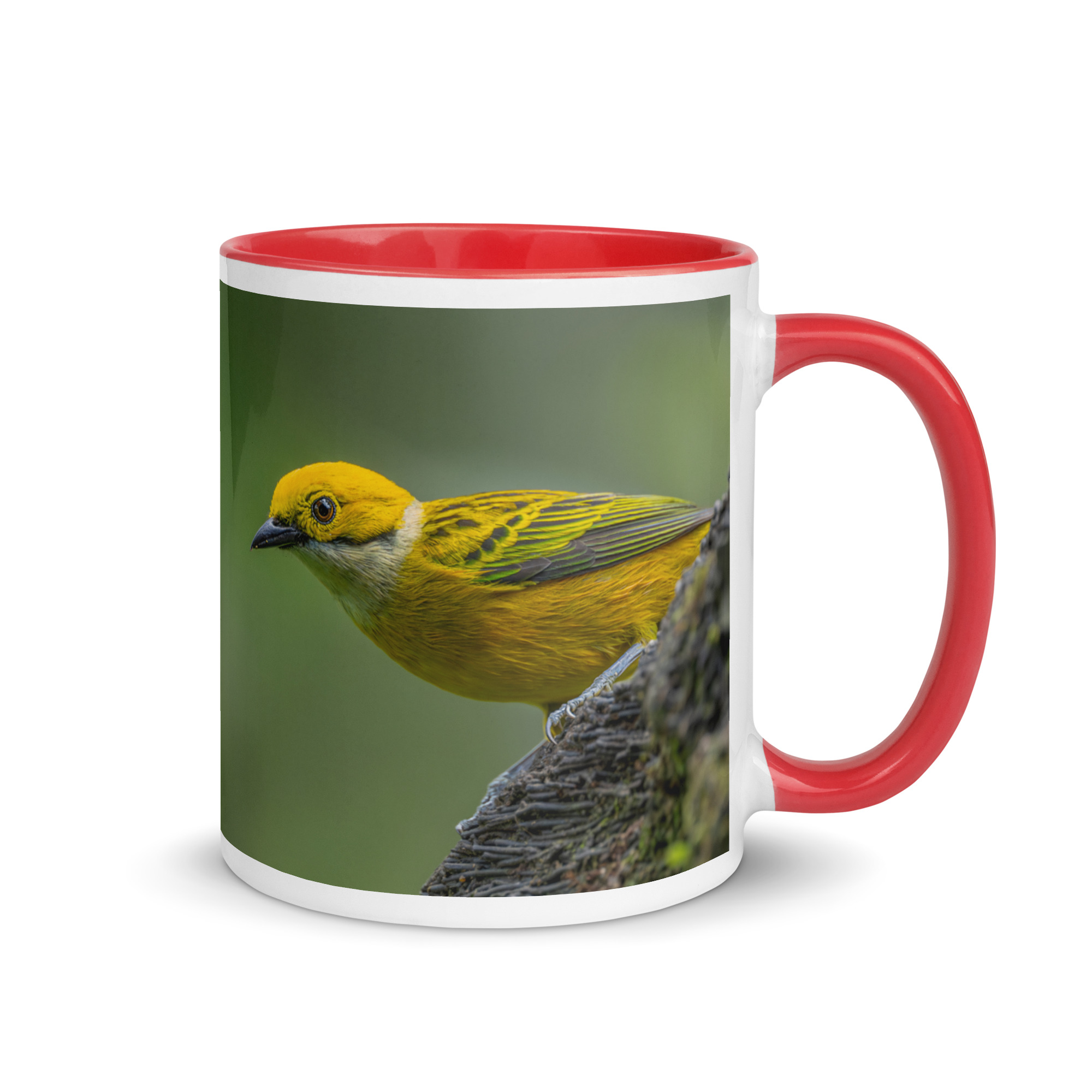 Silver-throated tanager! Mug with Color Inside
