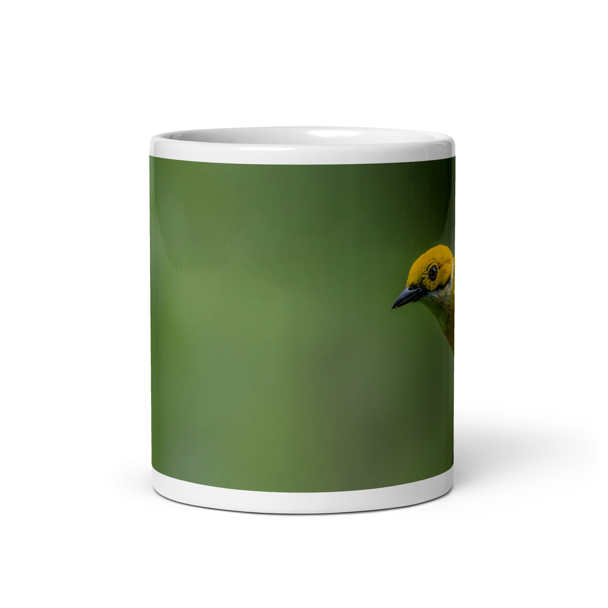 Silver-throated tanager! White glossy mug - Image 3