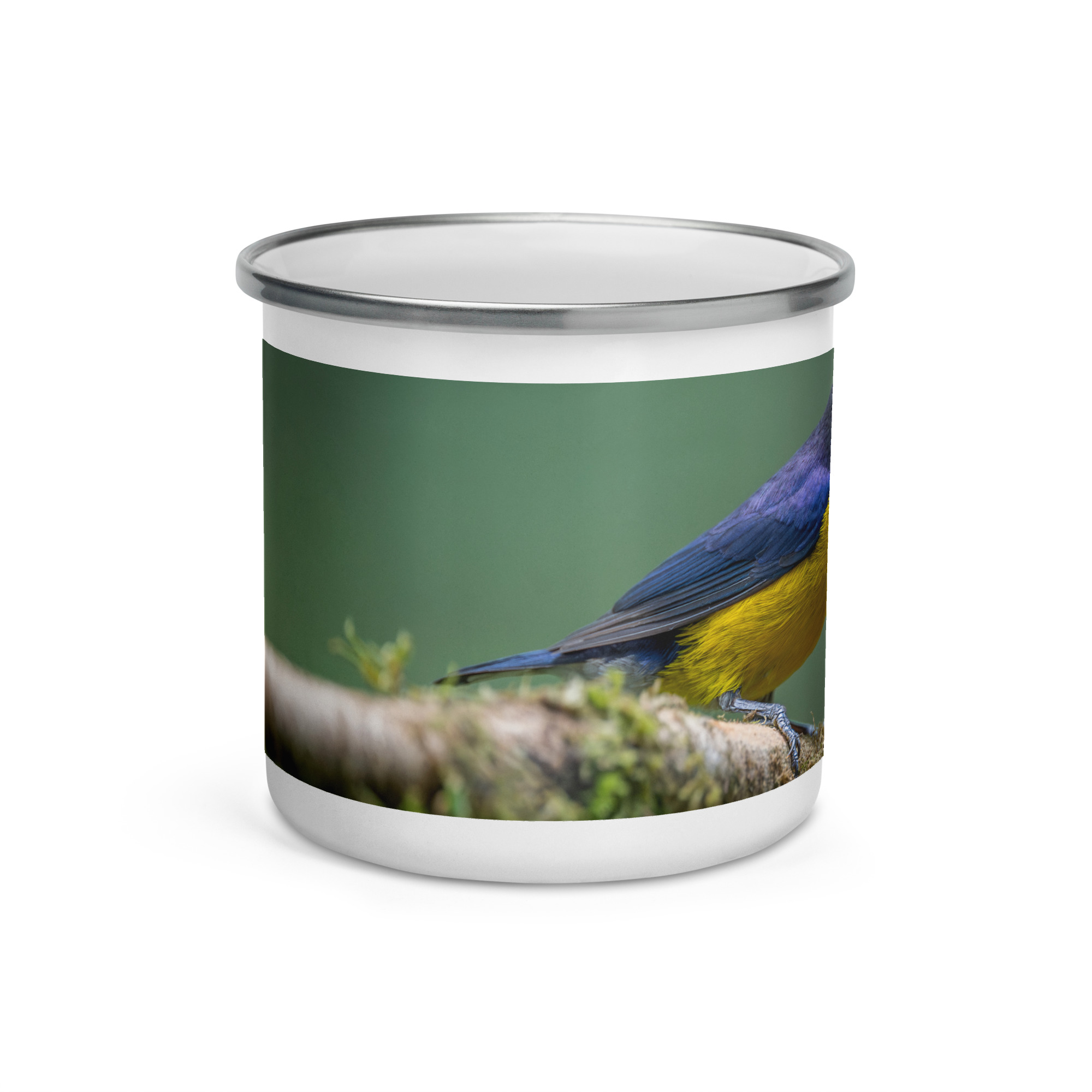 Tawny-capped euphonia in cloud forest! Enamel Mug - Image 2