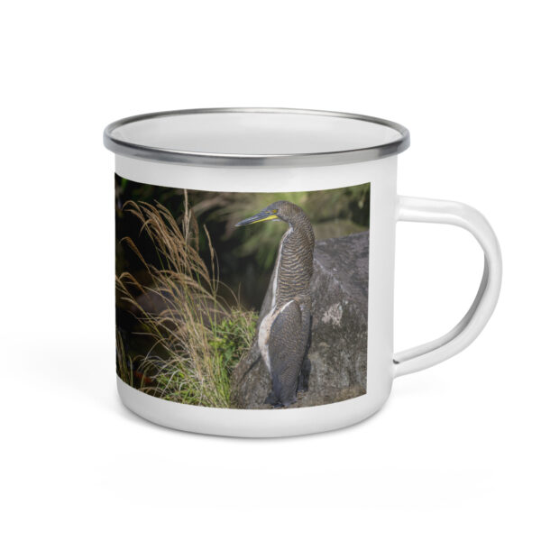 Bare-throated tiger heron! Enamel Mug