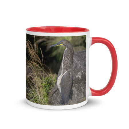 Bare-throated tiger heron! Mug with Color Inside