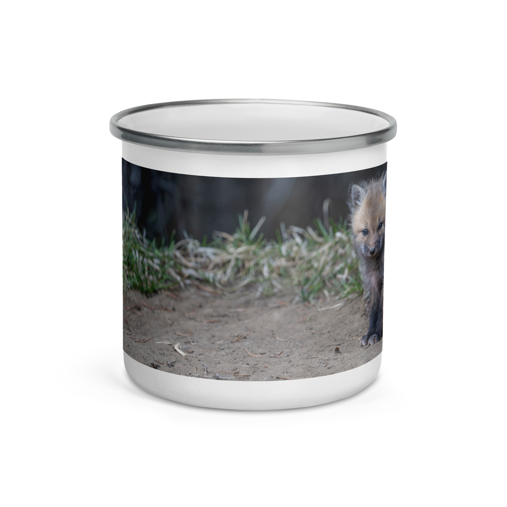 Baby Fox! Enamel Mug - Image 2