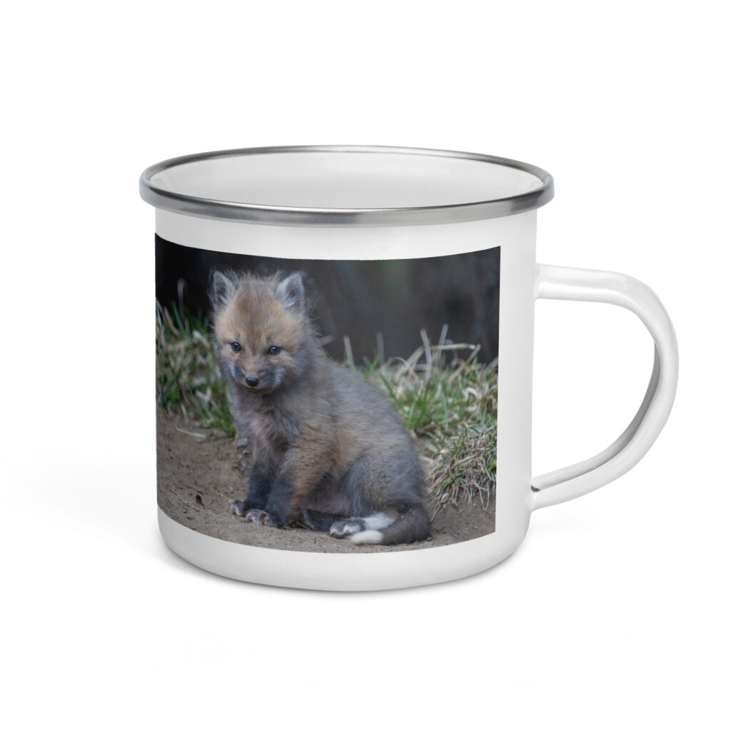 Baby Fox! Enamel Mug