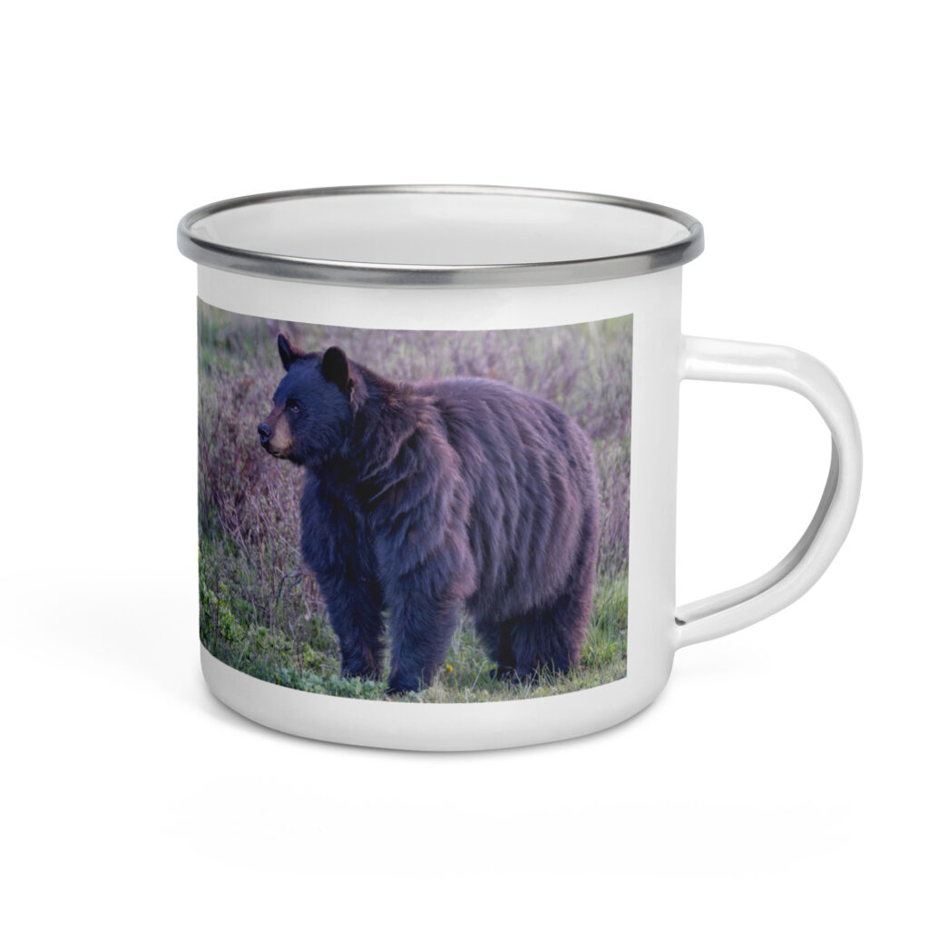 American black bear! Enamel Mug
