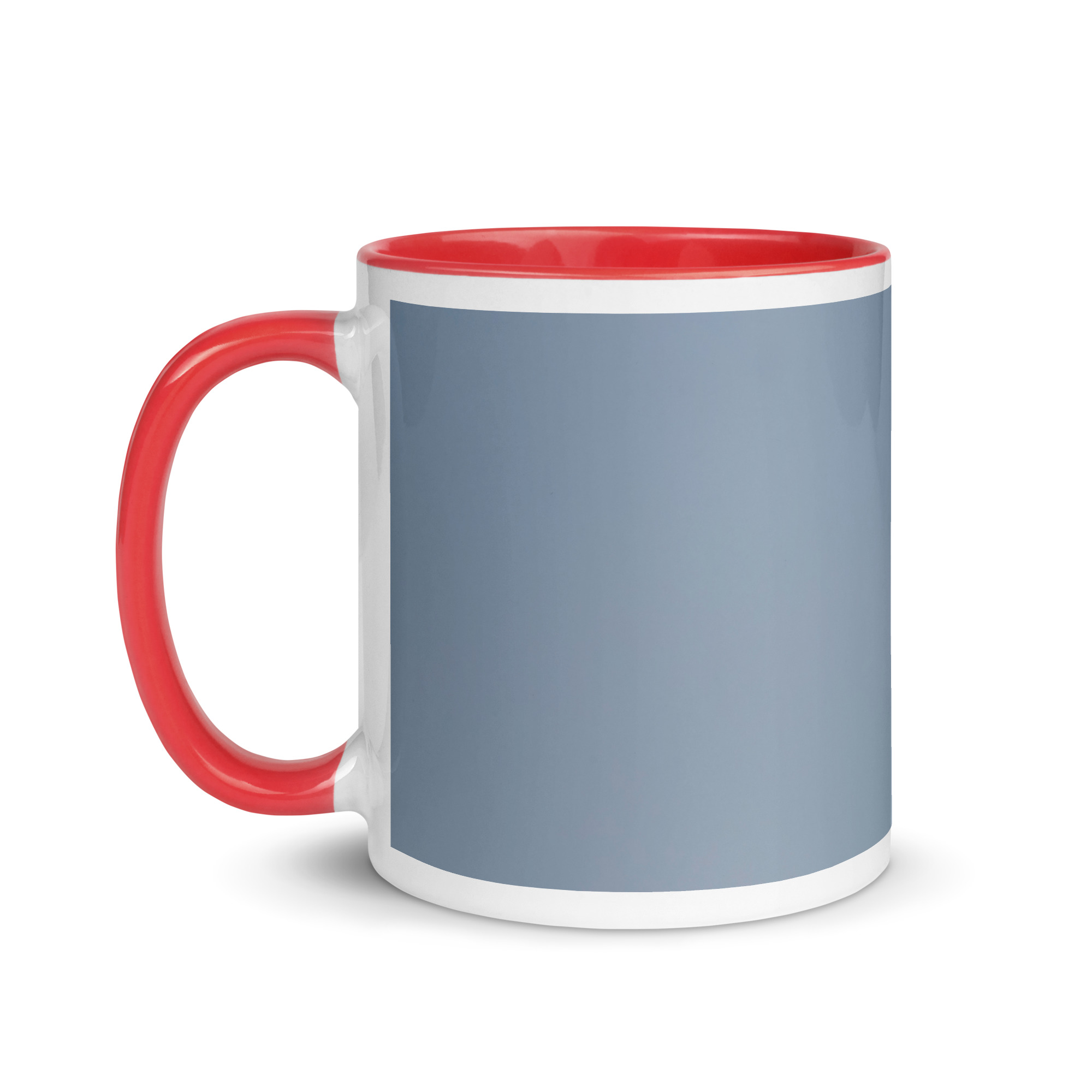 Mountain Blue Bird with food! Mug with Color Inside - Image 3