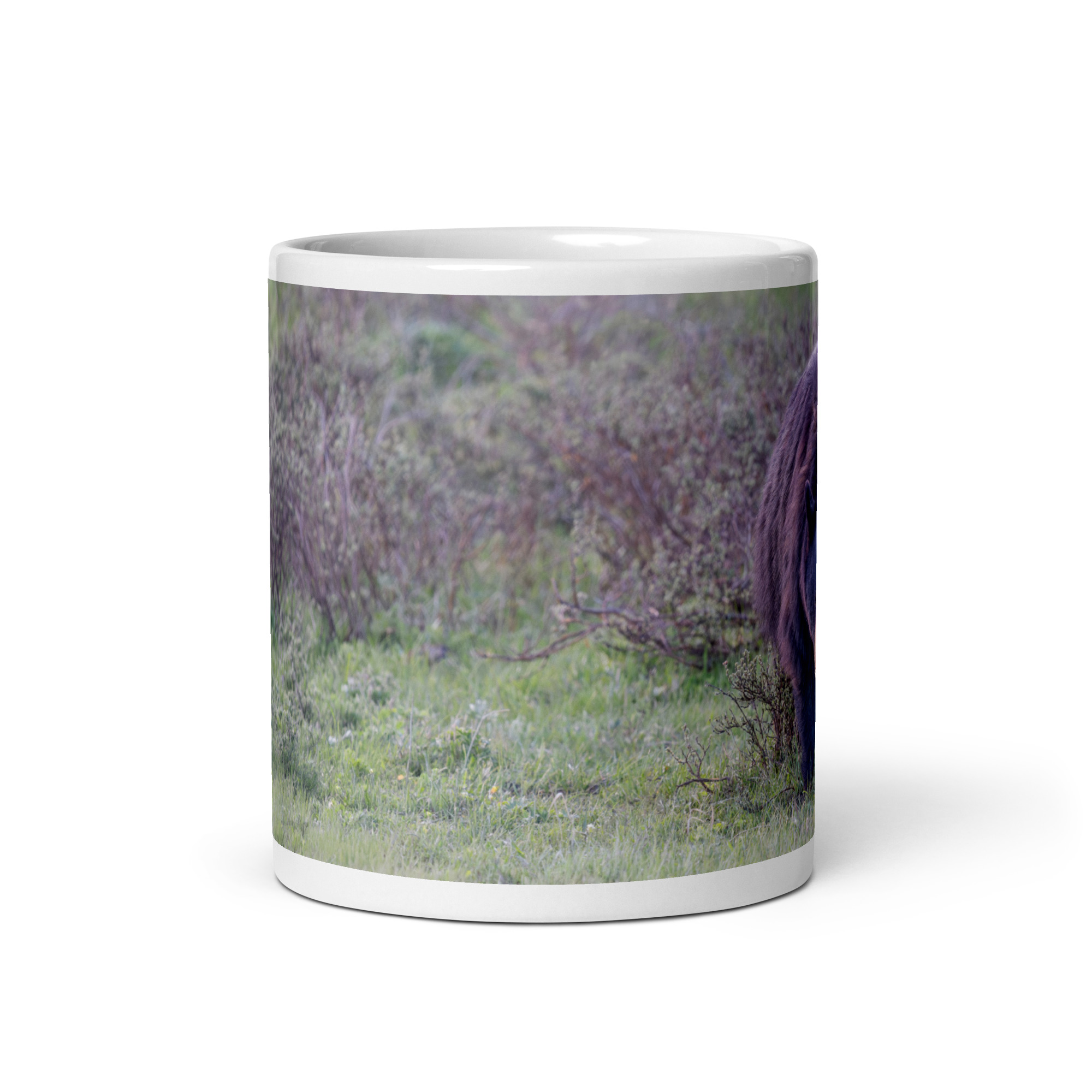 American black bear! White glossy mug - Image 3