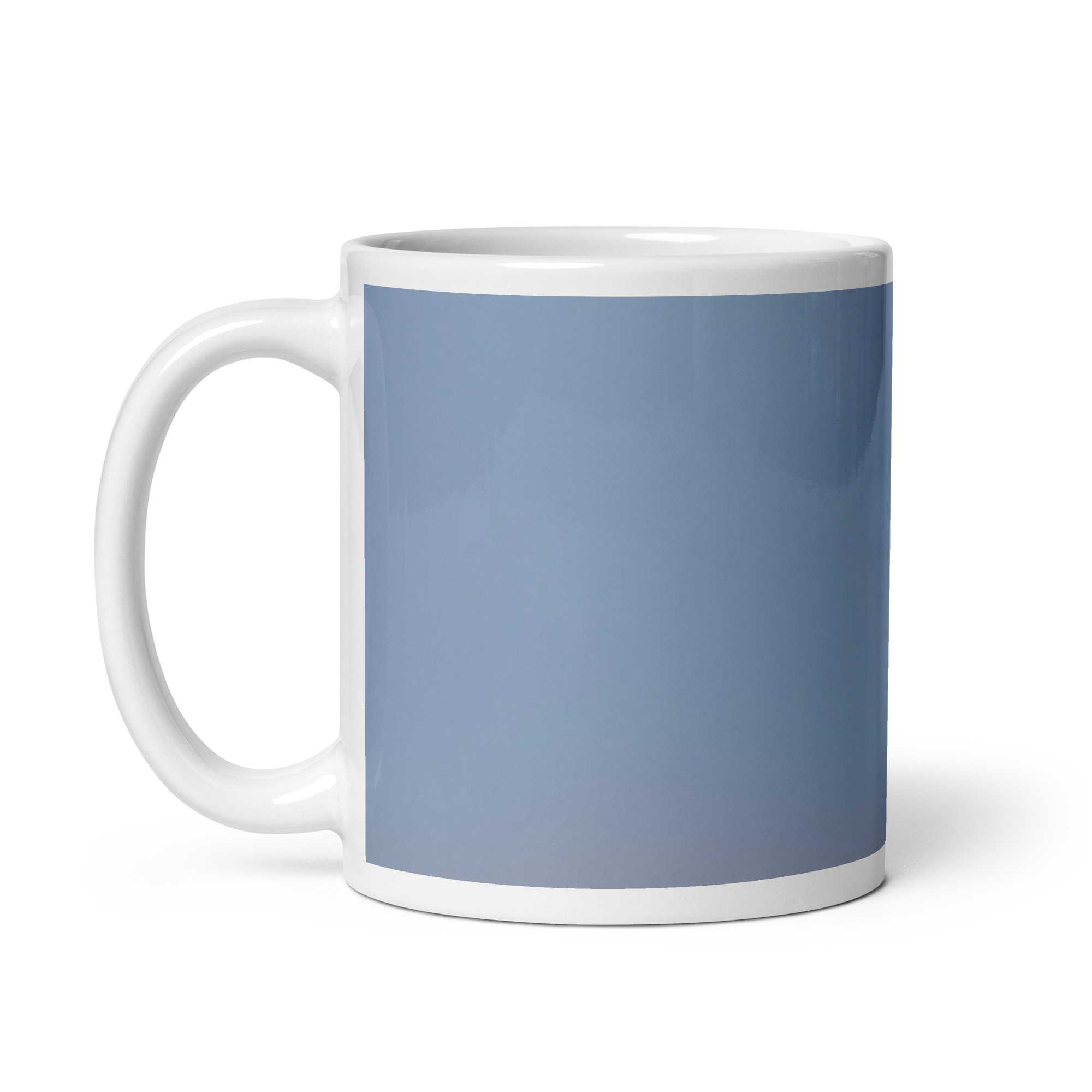 Female Mountain Bluebird! White glossy mug - Image 2