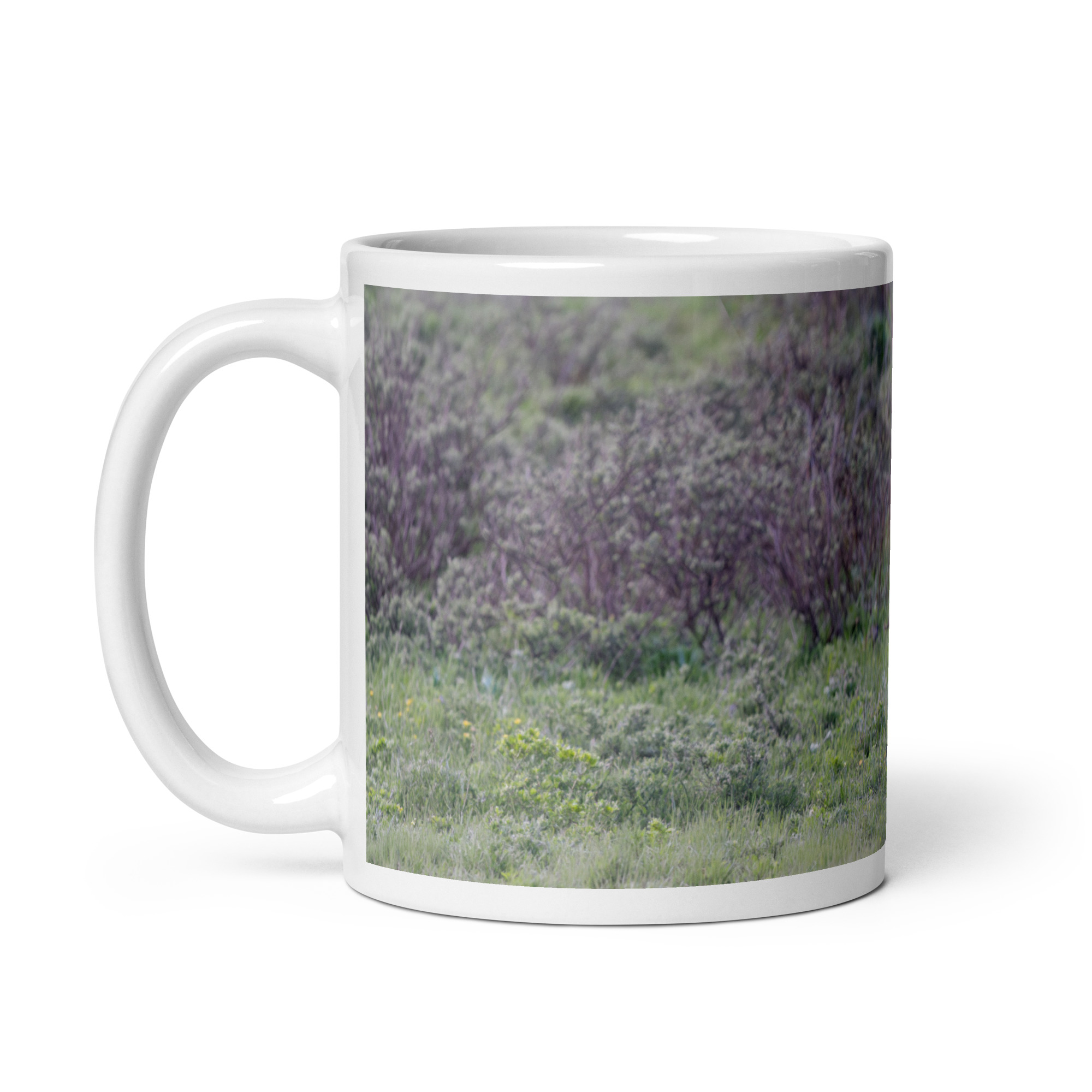 American black bear! White glossy mug - Image 2
