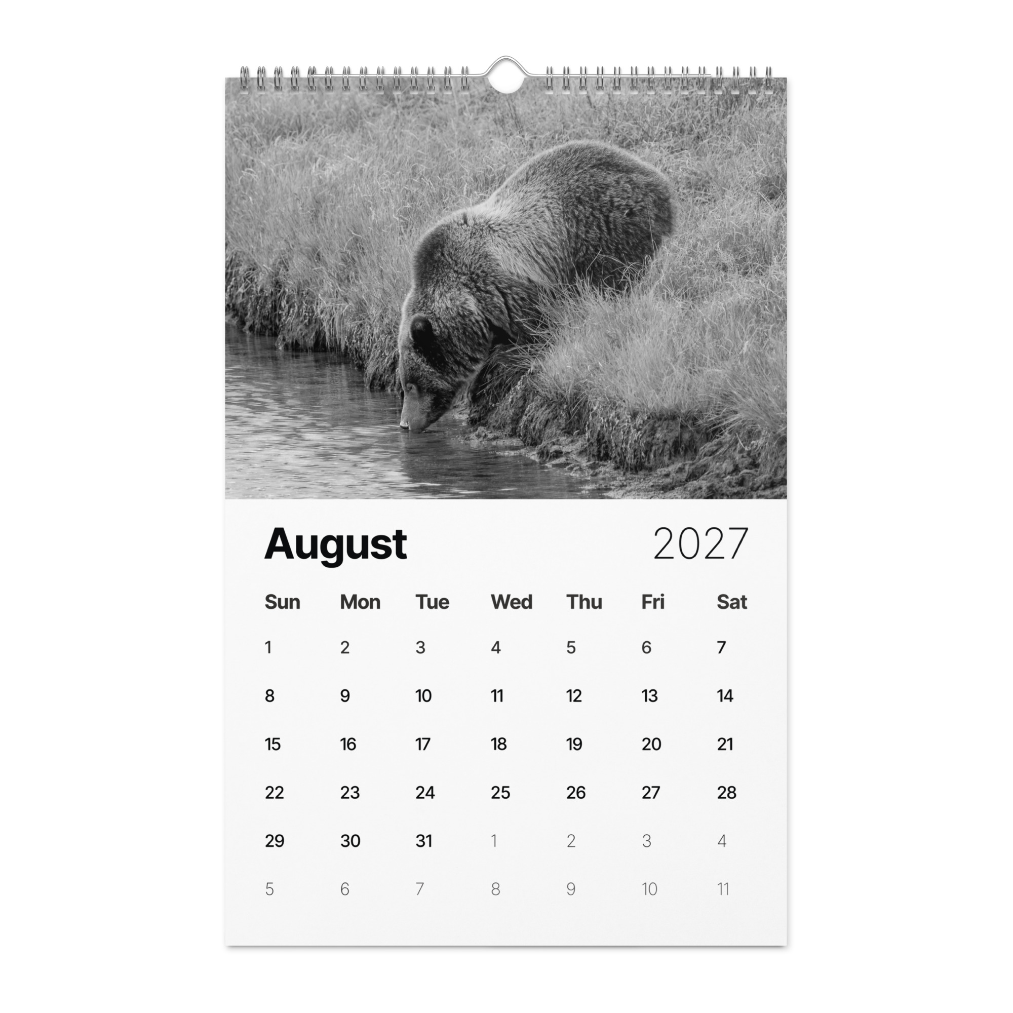 A Year in the Wild: Monochrome 2027 Wildlife Photography Wall Calendar – Birds & Mammals in Their Natural Habitats - Image 9